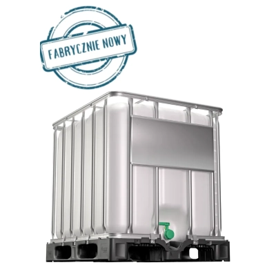 Nowy Zbiornik Paletopojemnik IBC 1000 L Atest do wody pitnej | UN